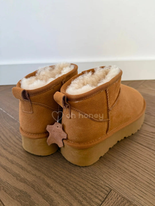 Buty Emu Skóra Naturalna Karmelowe SNOW ohhoney