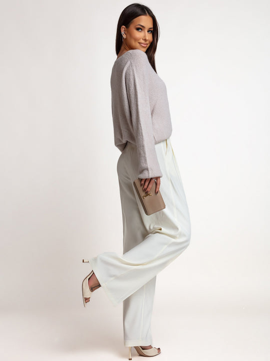 Sweter z Baby Alpaką Fango LATTE