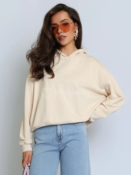 Bluza z Bawełną Beżowa MILKY ohhoney