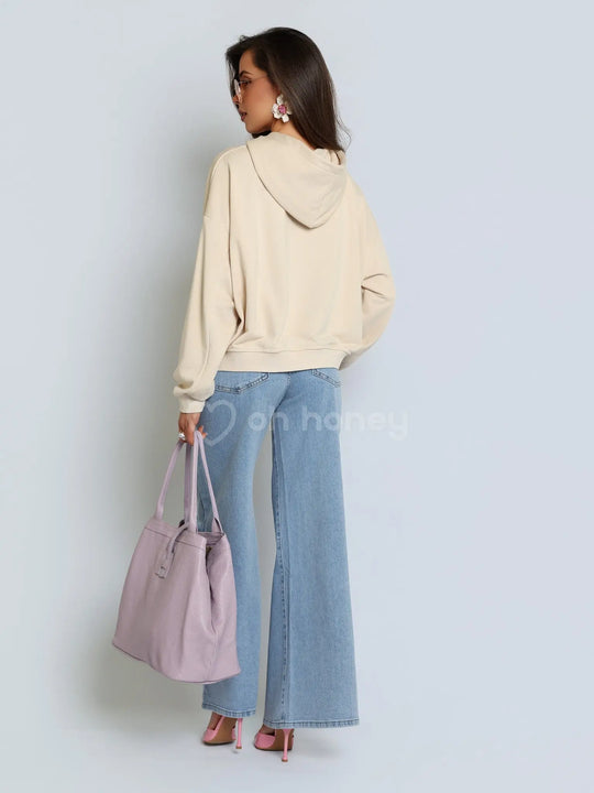 Bluza z Bawełną Beżowa MILKY ohhoney
