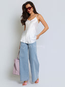 Top na Ramiączkach 100% wiskoza Biały LILLY