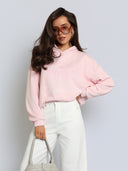 Bluza z Bawełną Różowa MILKY