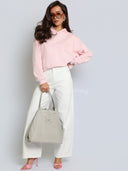 Bluza z Bawełną Różowa MILKY
