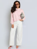 Bluza z Bawełną Różowa MILKY