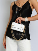 Torebka Skóra Naturalna Biała Mini MIVA