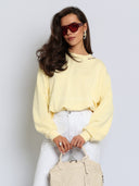Bluza z Bawełną Żółta DEEPLY