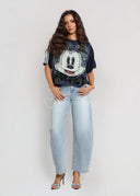 T-shirt Bawełniany Granatowy DISNEY MICKEY DENIM