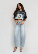 Spodnie Jeansowe Barrel Niebieskie BADDIE