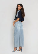 Spodnie Jeansowe Barrel Niebieskie BADDIE
