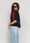 T-shirt Bawełniany Czarny DISNEY MICKEY DENIM