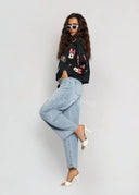 Bluza Bawełniana Czarna DISNEY MINNIE STYLE