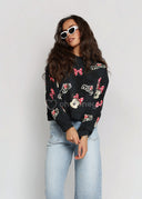 Bluza Bawełniana Czarna DISNEY MINNIE STYLE