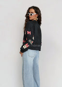 Bluza Bawełniana Czarna DISNEY MINNIE STYLE