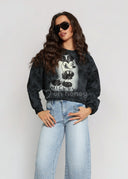 Bluza Bawełniana Czarna DISNEY MICKEY VINTAGE