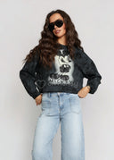 Bluza Bawełniana Czarna DISNEY MICKEY VINTAGE