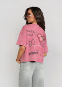 T-shirt Bawełniany Różowy DISNEY MINNIE GLAM