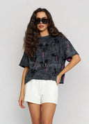 T-shirt Bawełniany Grafitowy DISNEY MICKEY SHADOW