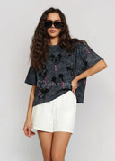 T-shirt Bawełniany Grafitowy DISNEY MICKEY SHADOW