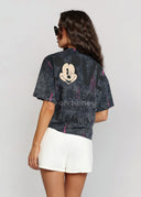 T-shirt Bawełniany Grafitowy DISNEY MICKEY SHADOW