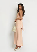 Sukienka Satynowa Maxi Peachy Rose TIFFANY
