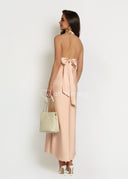 Sukienka Satynowa Maxi Peachy Rose TIFFANY