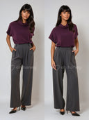 Spodnie Eleganckie Grafitowe KAREN