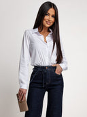 Koszula Bawełniana Biała LAVERO