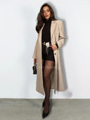 Płaszcz Długi Beżowy LUMINA