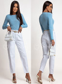 Spodnie Jeansowe Białe DALLAS