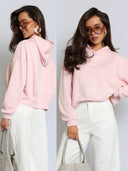 Bluza z Bawełną Różowa MILKY
