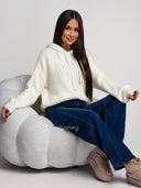 Yellow LUNARE Hoodie with Kid Mohair