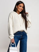 Yellow LUNARE Hoodie with Kid Mohair