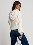 Yellow LUNARE Hoodie with Kid Mohair