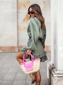 Kombinezon muślinowy Khaki SUMMER LOVE