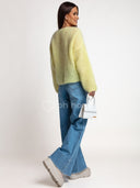 Spodnie Jeansowe Wide Leg Niebieskie TEKSAS