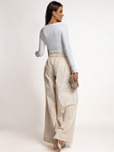 Bluzka z Bawełną i Wiskozą Biała SOFT BASIC