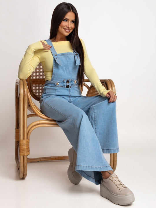 Ogrodniczki Jeansowe Niebieskie HONEY