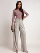 Bluzka z Wiskozą i Kaszmirem Brudny Róż CLOUD BASIC