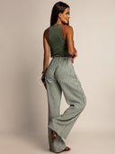 Top Bawełniany Khaki LARIA