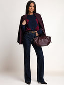 MIDERA – Jeansy wide leg · granatowe