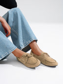 Mokasyny Zamszowe Beżowe TORINO