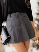 HARTLEY Gray Skirt-Shorts