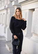 Black MIRANDA Viscose Sweater