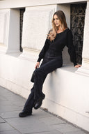 Black MIRANDA Viscose Sweater