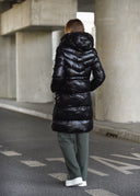 Quilted Hooded Jacket Black DELIA