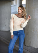 MIRANDA sponge cake viscose sweater