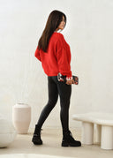 Red LAYERS Wool Sweater