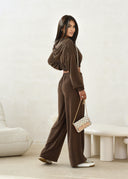Chocolate ECHO High Waist Sweatpants