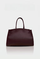 Torebka Shopper ze Skóry Naturalnej Burgund MAXI REBEL