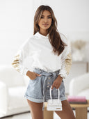 Bluza z kapturem Biała SKRZYDŁA 
